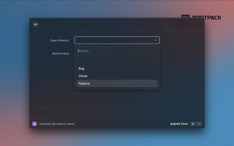 Choosing a branch type