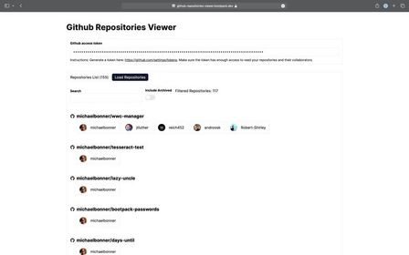 GitHub Repository Collaborators Viewer