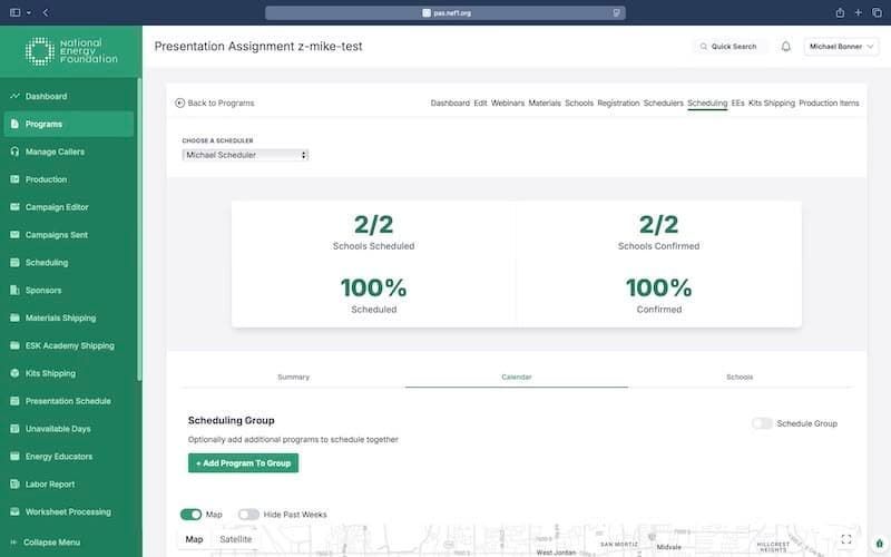 NEF Programs Administration System