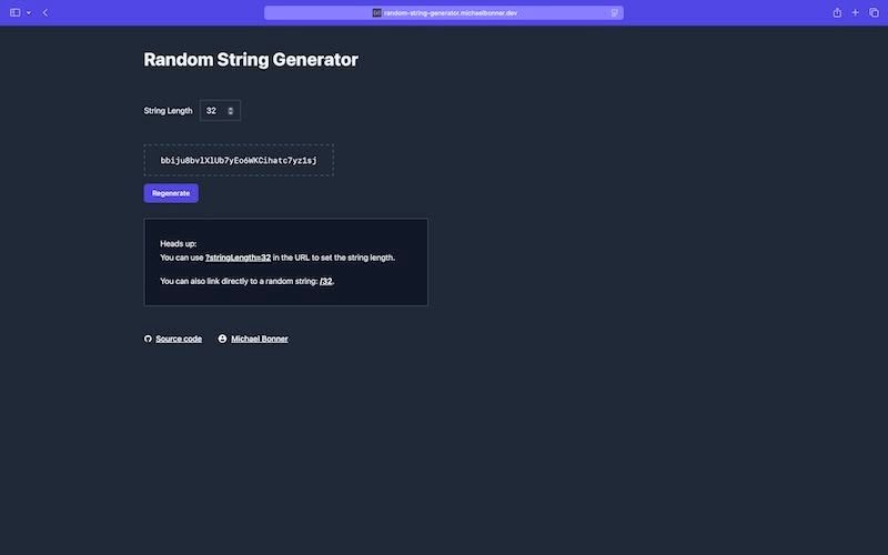 Random String Generator