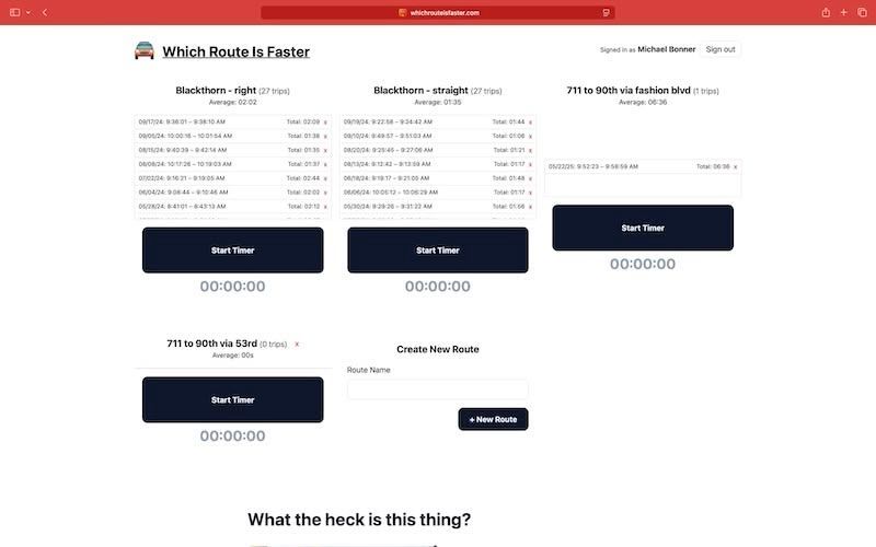Which Route Is Faster